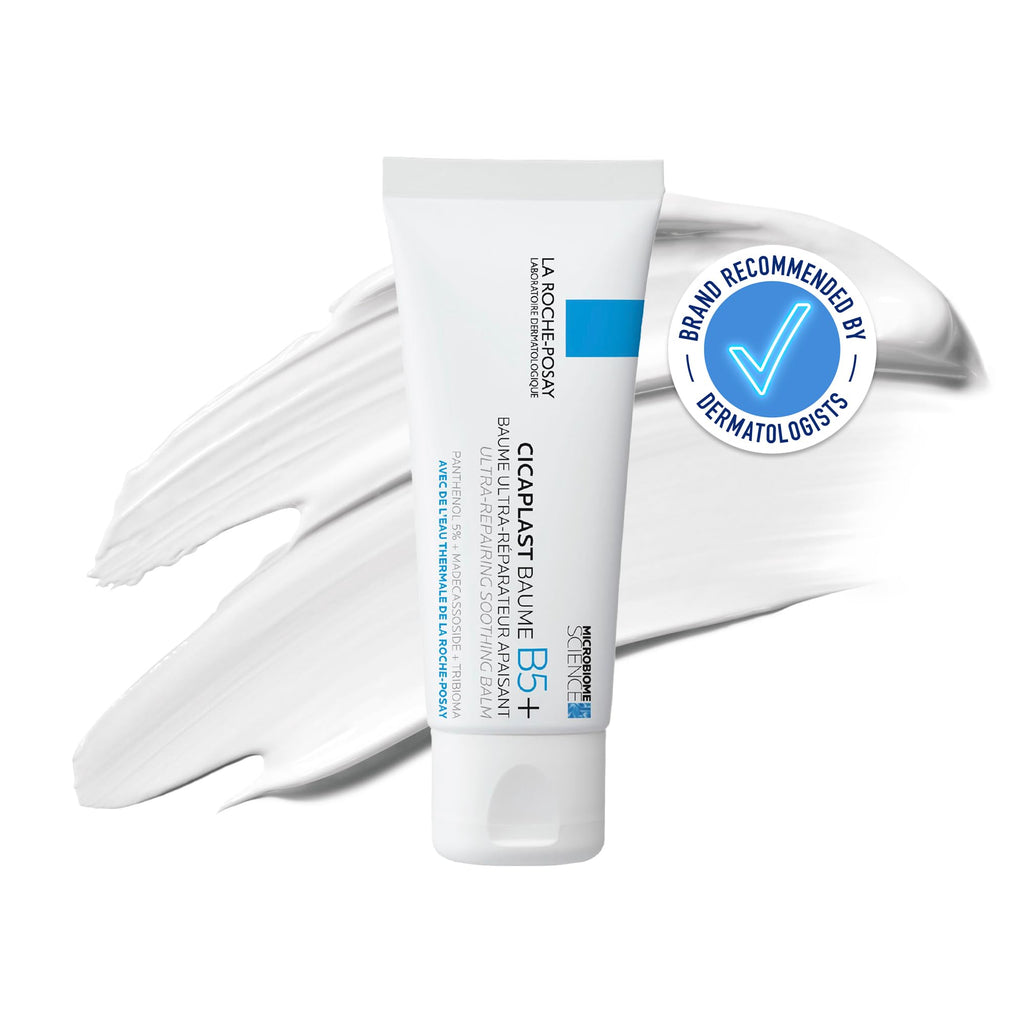 La Roche-Posay Cicaplast Baume B5+, Multi-Purpose Soothing Balm, Skin Barrier Repair Formula, Panthenol, Madecassoside, Prebiotic Tribioma For Irritated Sensitive Skin, 40ml - Damaged Box - BBE 03/2029