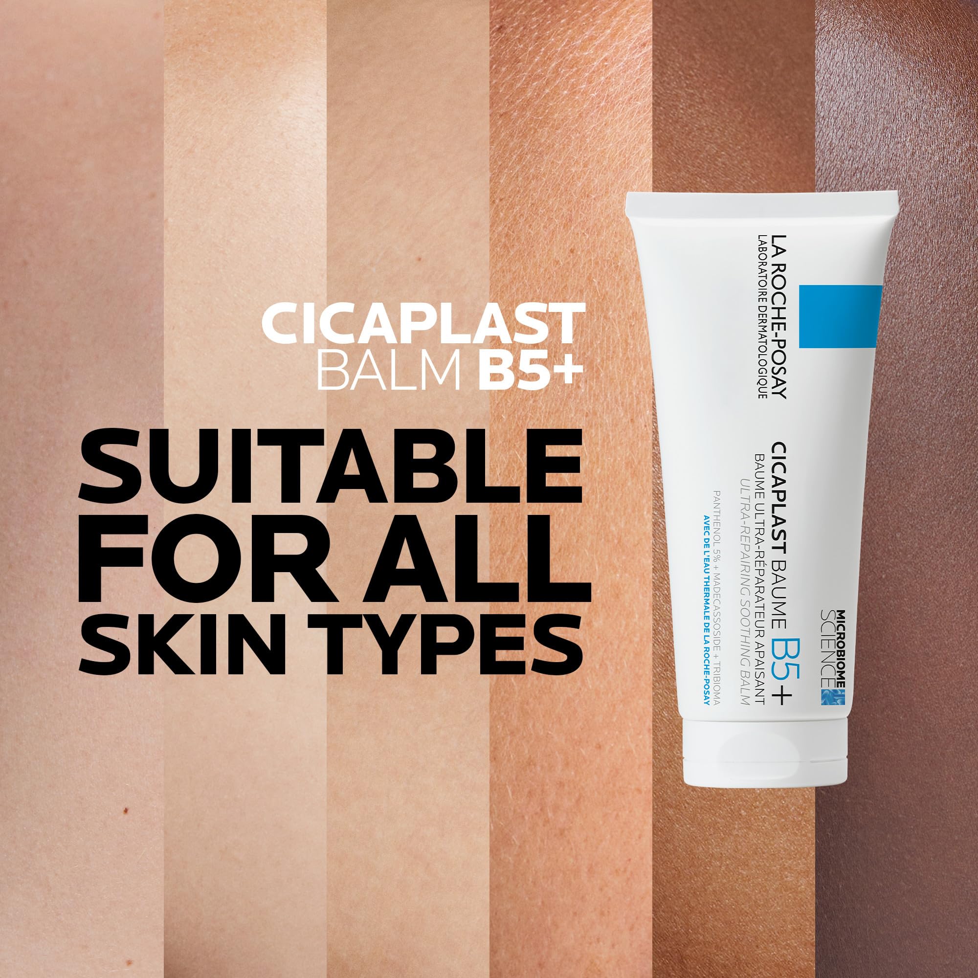 La Roche-Posay Cicaplast Baume B5+, Multi-Purpose Soothing Balm, Skin Barrier Repair Formula, Panthenol, Madecassoside, Prebiotic Tribioma For Irritated Sensitive Skin, 40ml - Damaged Box - BBE 03/2029