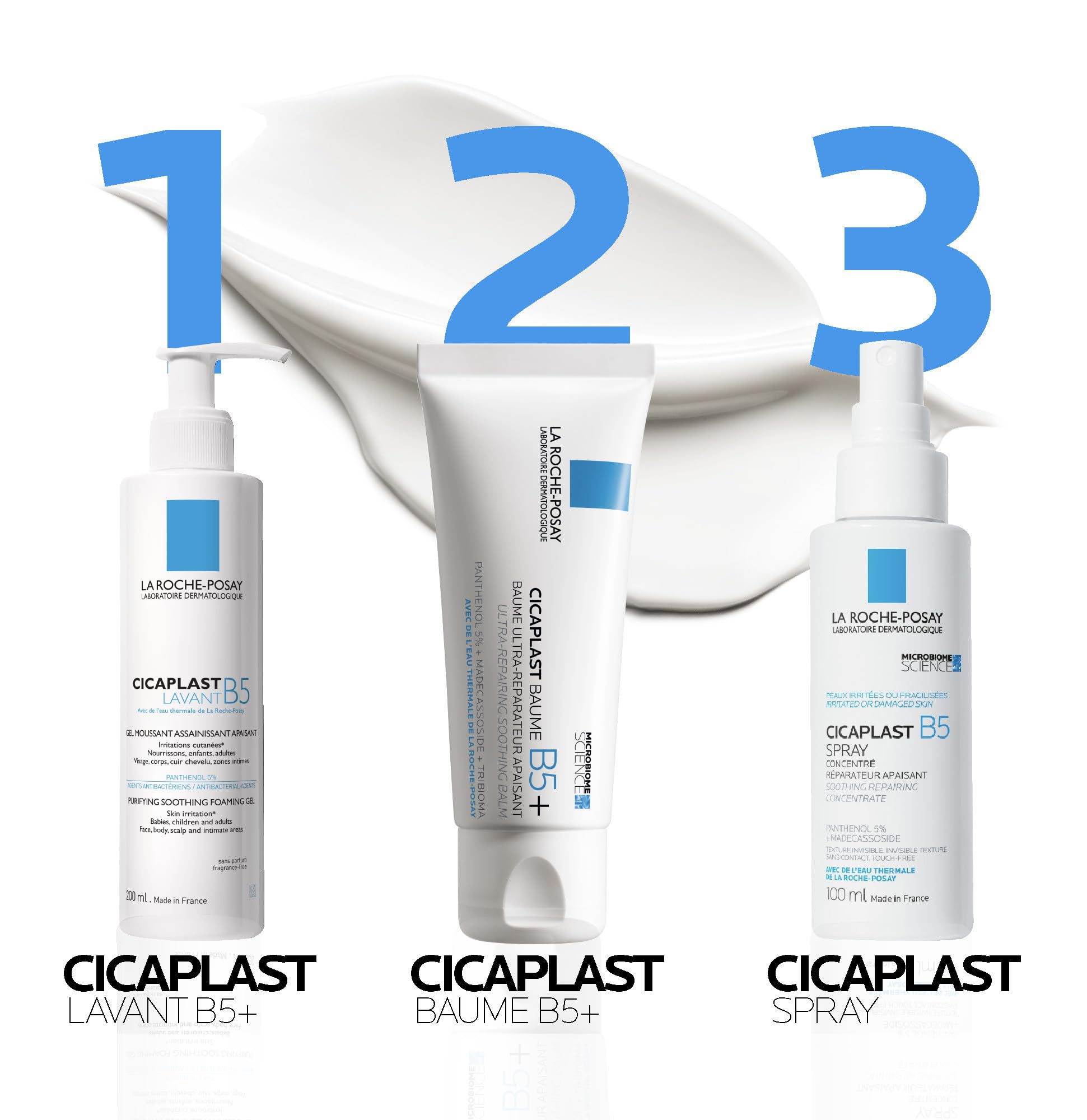 La Roche-Posay Cicaplast Baume B5+, Multi-Purpose Soothing Balm, Skin Barrier Repair Formula, Panthenol, Madecassoside, Prebiotic Tribioma For Irritated Sensitive Skin, 40ml - Damaged Box - BBE 03/2029