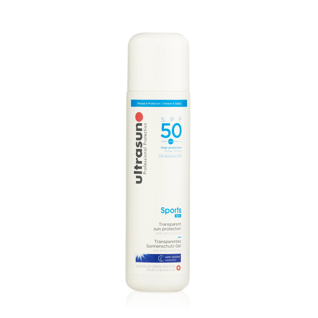 Ultrasun Sports Gel SPF50 200ml - High Protection Sunscreen for Active Lifestyles - Damaged Box