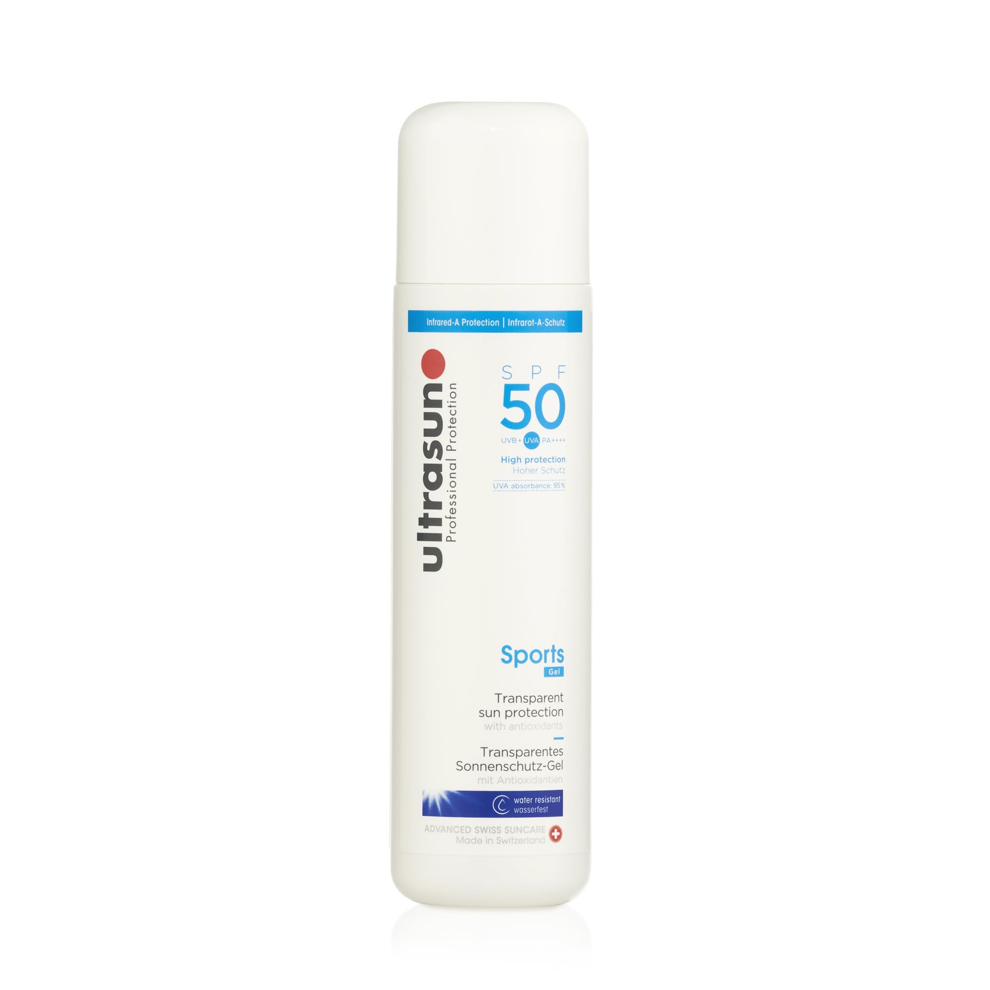Ultrasun Sports Gel SPF50 200ml - High Protection Sunscreen for Active Lifestyles - Damaged Box