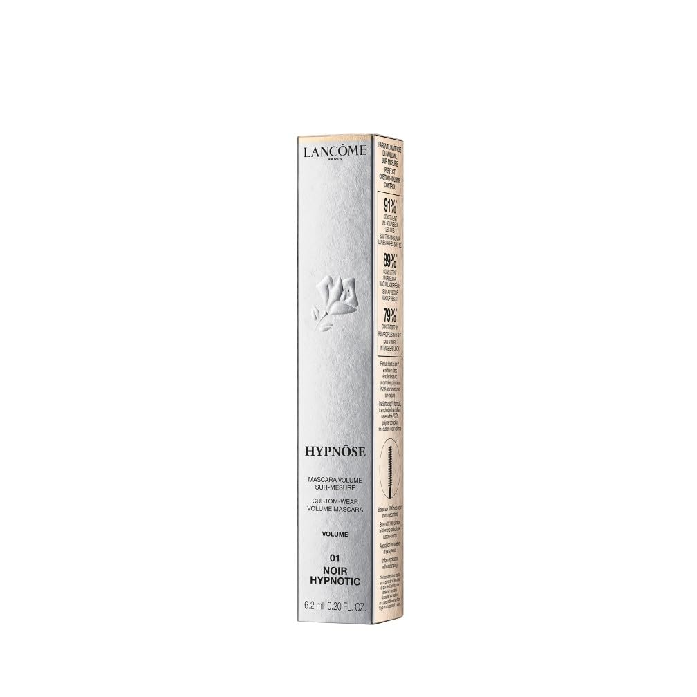 Lanc^ome Hypn^ose Custom-Wear Volume Mascara, Buildable & Volumising, Customisable for Natural Bold Lashes, No Smudging/Flaking, ProVitamin B5, Innovative SoftSculptTM Formula, Black, 6.2Ml - Damaged Box
