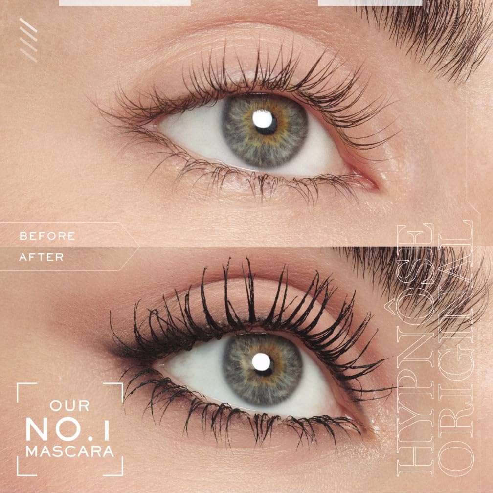 Lanc^ome Hypn^ose Custom-Wear Volume Mascara, Buildable & Volumising, Customisable for Natural Bold Lashes, No Smudging/Flaking, ProVitamin B5, Innovative SoftSculptTM Formula, Black, 6.2Ml - Damaged Box