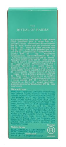 RITUALS 1246-52593 The Ritual of Karma Sun Protection Face Cream SPF30 50 ml for Adults, Built for Hydration, Nourishment and Skin Care, 50 ml, spf30 - New