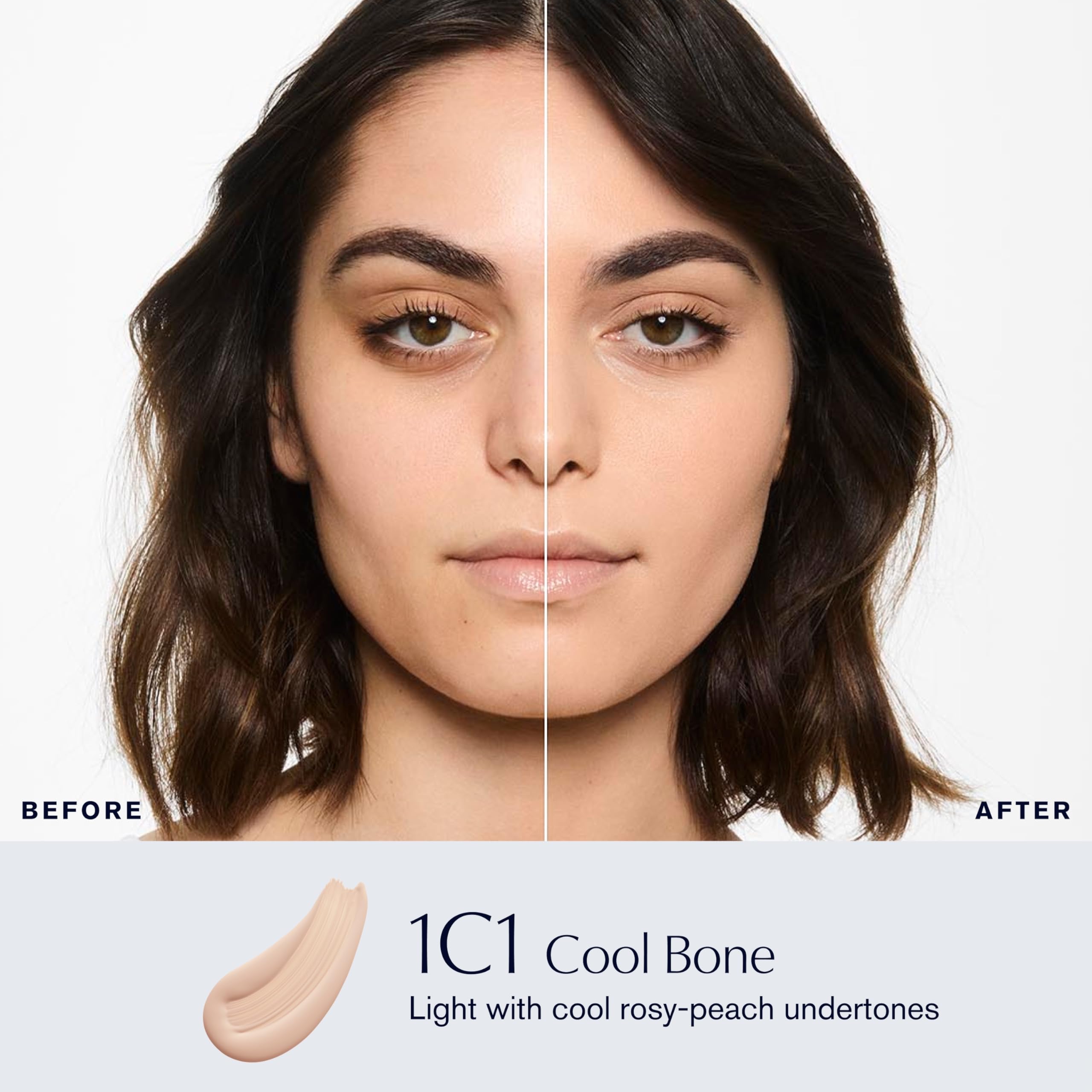 Est'ee Lauder Double Wear 1C1 Cool Bone Stay-in-Place Makeup | 36-Hour Long-Wear Matte Foundation, 30 ml - Damaged Box