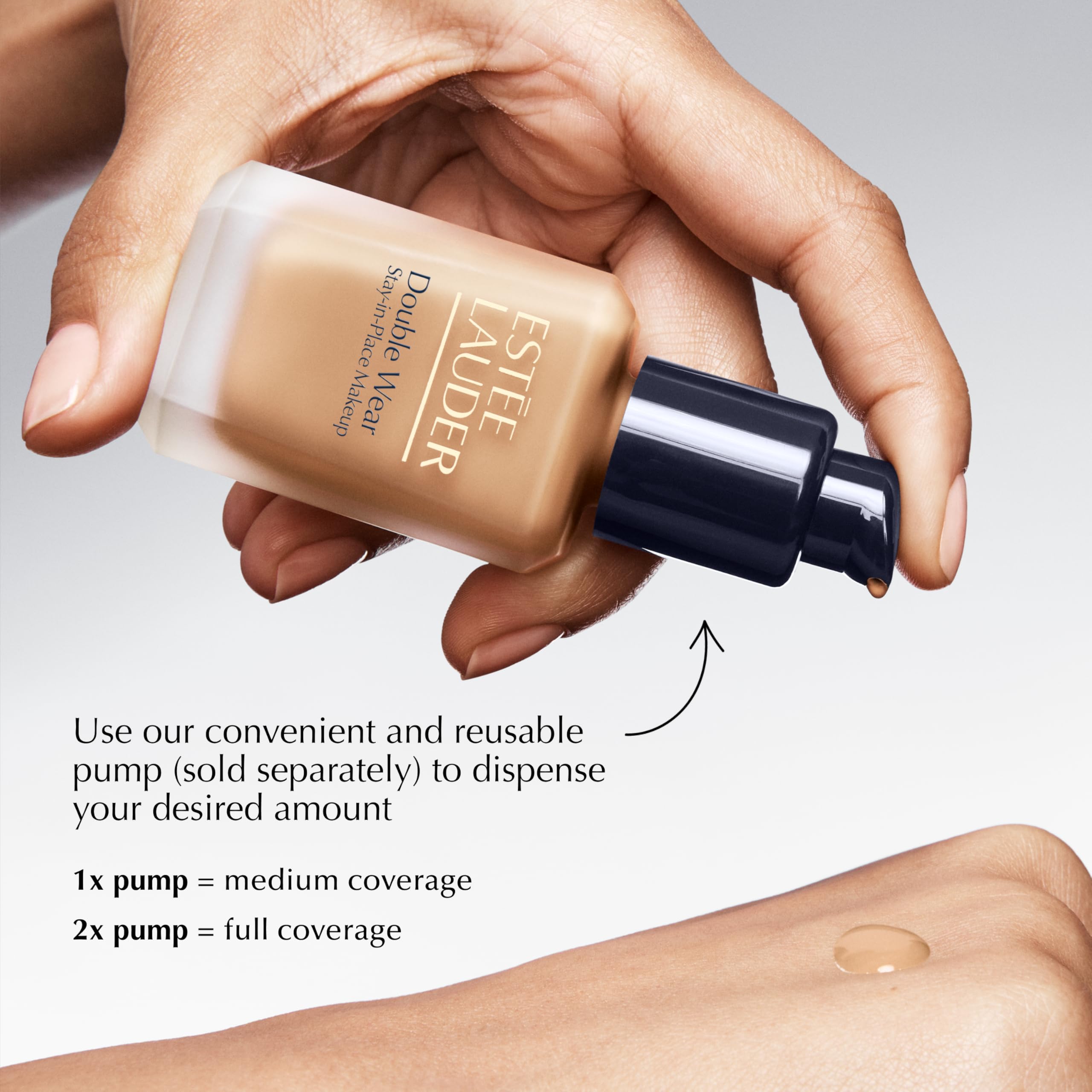 Est'ee Lauder Double Wear 1C1 Cool Bone Stay-in-Place Makeup | 36-Hour Long-Wear Matte Foundation, 30 ml - Damaged Box