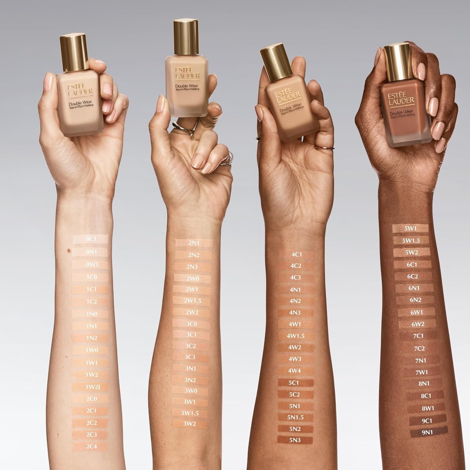 Est'ee Lauder Double Wear 1C1 Cool Bone Stay-in-Place Makeup | 36-Hour Long-Wear Matte Foundation, 30 ml - Damaged Box