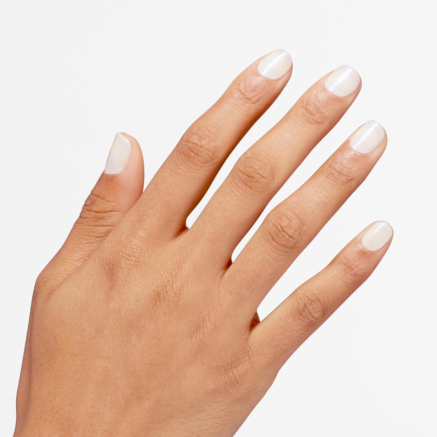 OPI Infinite Shine Nail Polish - Shimmer Takes All - Gel Like & Long Lasting White Shimmer Nail Polish - with Pre-Cured Gel Technology & OPI Pro-Wide Brush (15ml) - New
