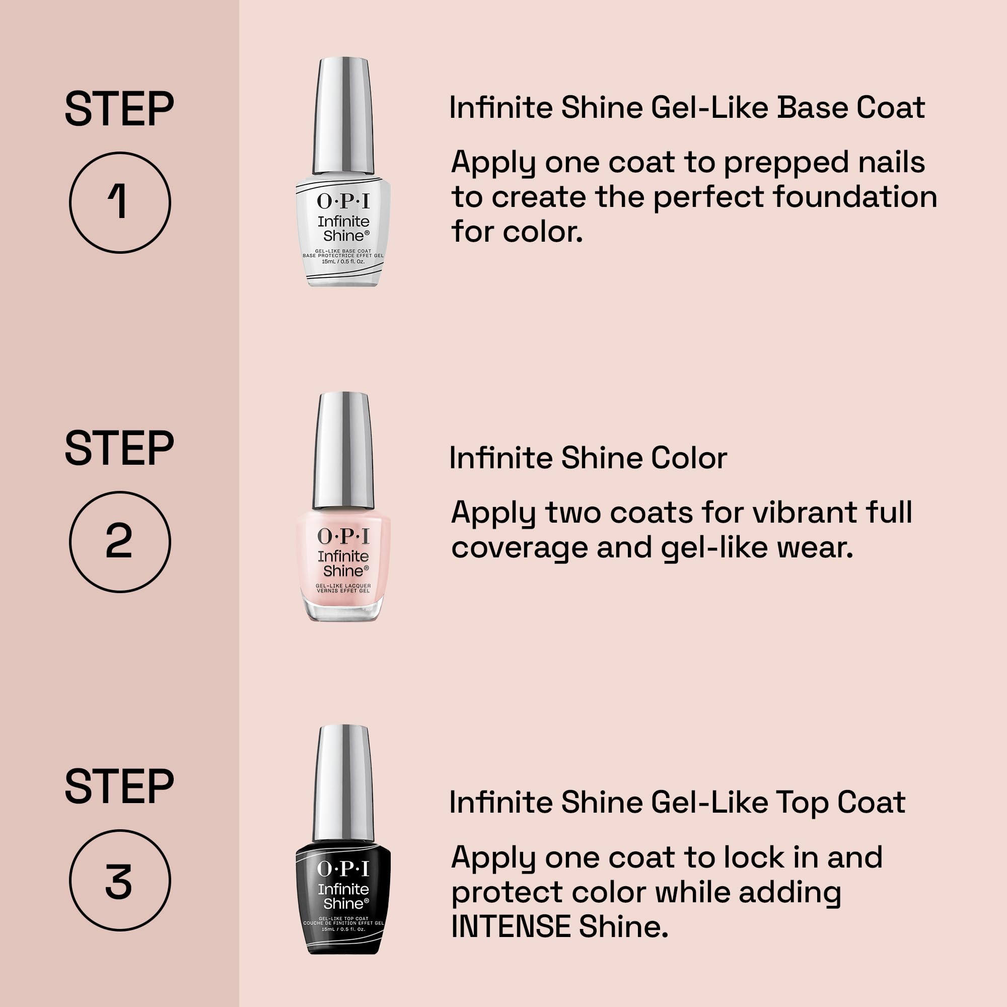 OPI Infinite Shine Nail Polish - Shimmer Takes All - Gel Like & Long Lasting White Shimmer Nail Polish - with Pre-Cured Gel Technology & OPI Pro-Wide Brush (15ml) - New