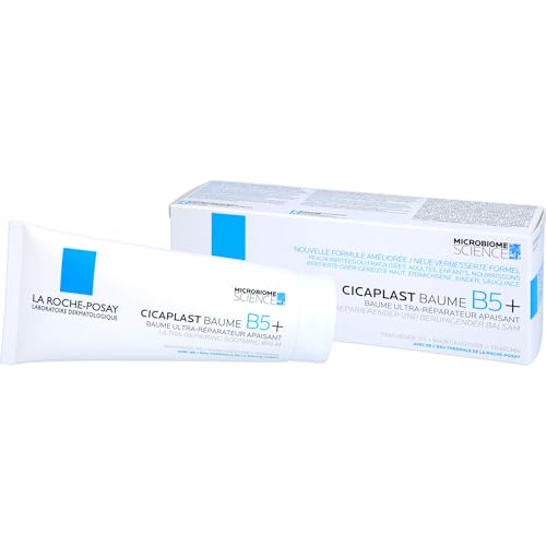 La Roche-Posay Cicaplast Baume B5+, Multi-Purpose Ultra-Repairing Soothing Balm, Skin Barrier Repair, Panthenol, Madecassoside, Prebiotic Tribioma For Irritated Sensitive Skin, 100ml - Damaged Box