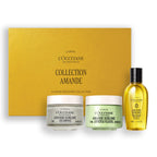 L'OCCITANE - Almond (Amande Sublime) Body Care Trio Giftset with Scrub, Shower Oil & Body Cream - Soothing and firming - Made in France - Damaged Box