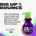Bed Head by TIGI Foxy Curls Hair Cream - Anti-Frizz Styling Cream for Bounce and Waves, Lightweight Curl Defining, Hydrating, Frizz-Control Hair Smoothing Treatment for Natural Wavy and Curly Hair - New