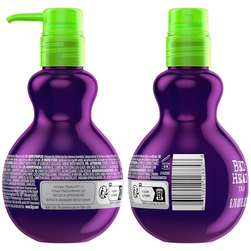 Bed Head by TIGI Foxy Curls Hair Cream - Anti-Frizz Styling Cream for Bounce and Waves, Lightweight Curl Defining, Hydrating, Frizz-Control Hair Smoothing Treatment for Natural Wavy and Curly Hair - New