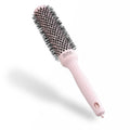 Olivia Garden Expert Blowout Speed - Pastel Pink - 35 - Ceramic Coated Round Brush with Extra Long Barrel for 25% Faster Blowouts - Damaged Box