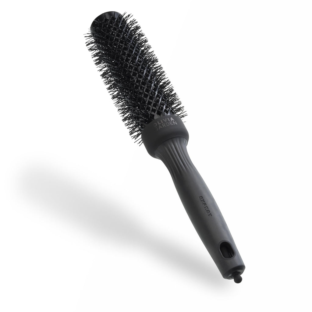 Olivia Garden Expert Blowout Speed - Pastel Pink - 35 - Ceramic Coated Round Brush with Extra Long Barrel for 25% Faster Blowouts - Damaged Box