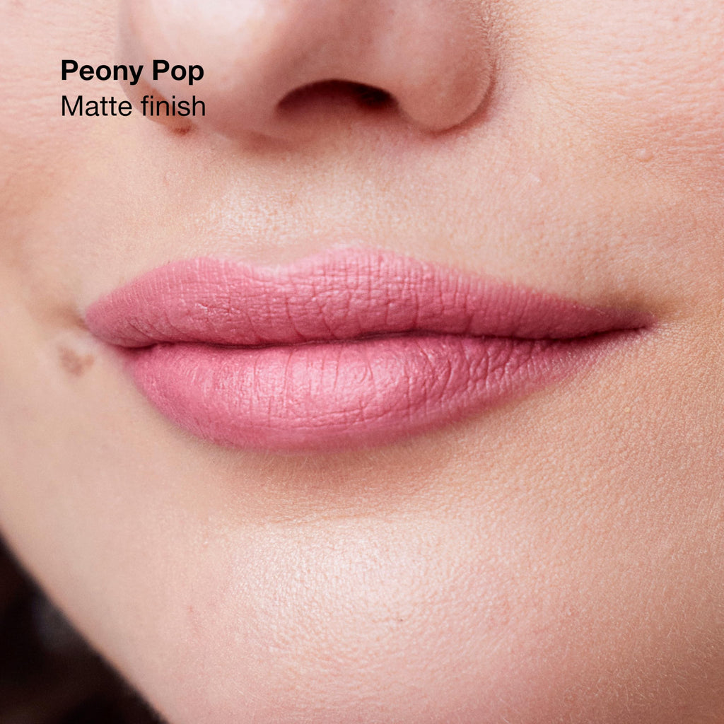 Clinique Pop Longwear Peony Pop Lipstick | Long Lasting Satin, Matte + Shine - Damaged Box