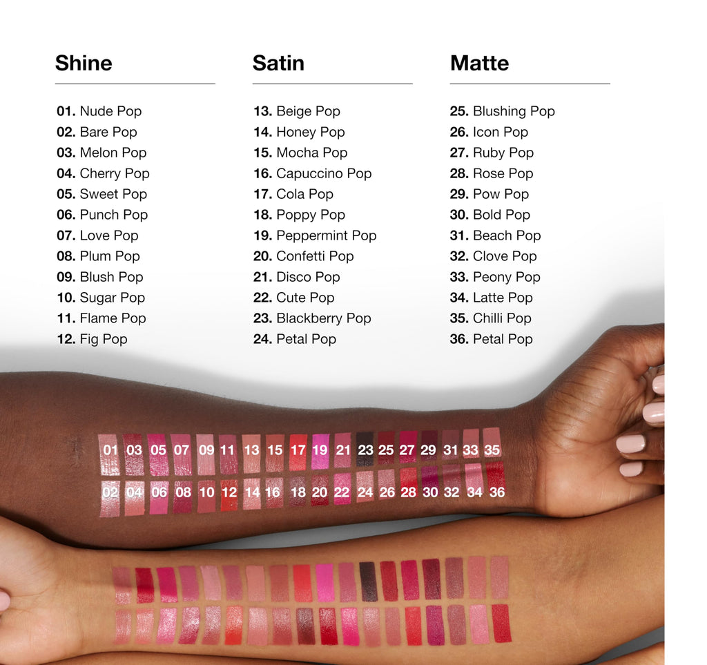 Clinique Pop Longwear Peony Pop Lipstick | Long Lasting Satin, Matte + Shine - Damaged Box