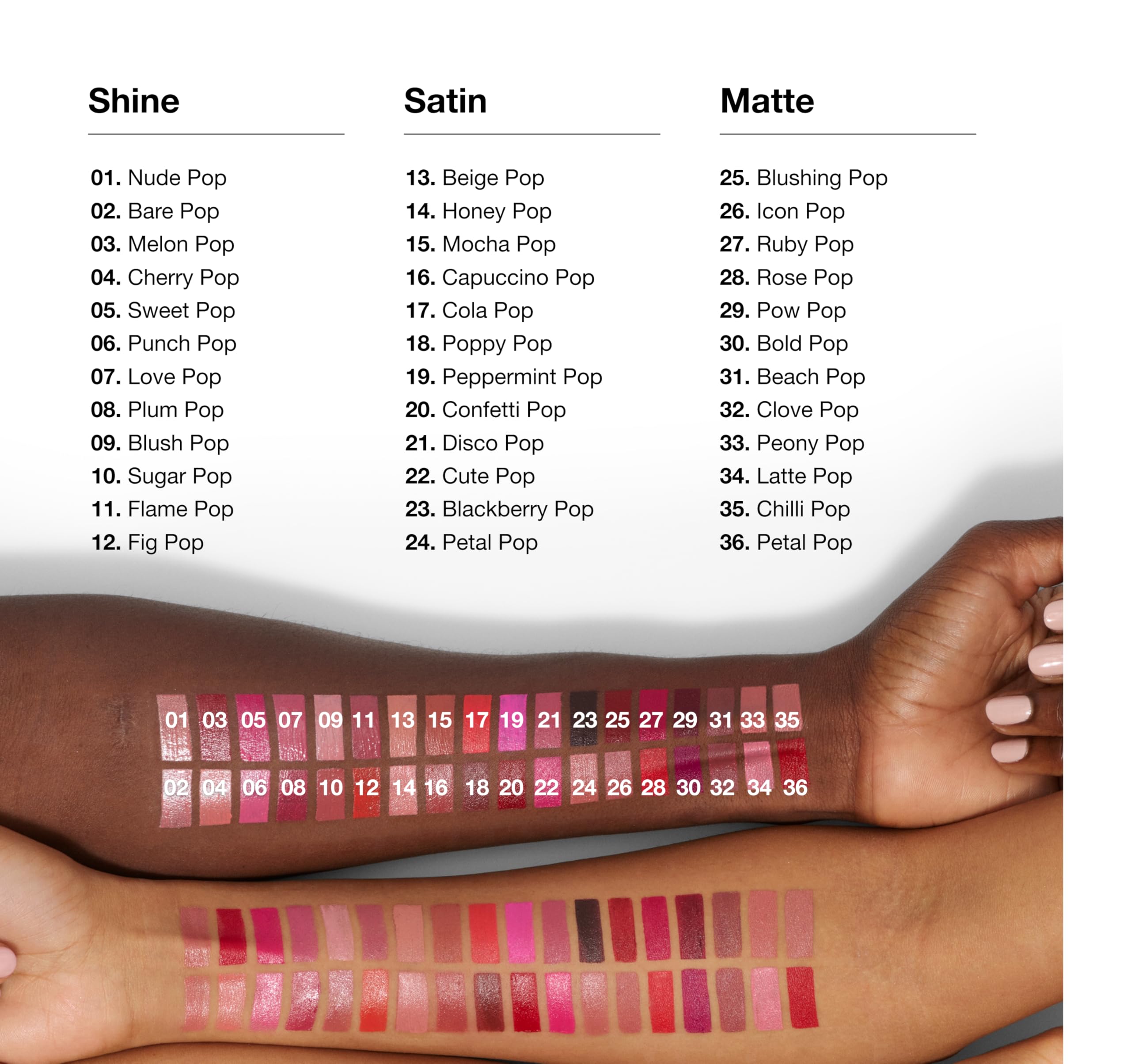 Clinique Pop Longwear Peony Pop Lipstick | Long Lasting Satin, Matte + Shine - Damaged Box