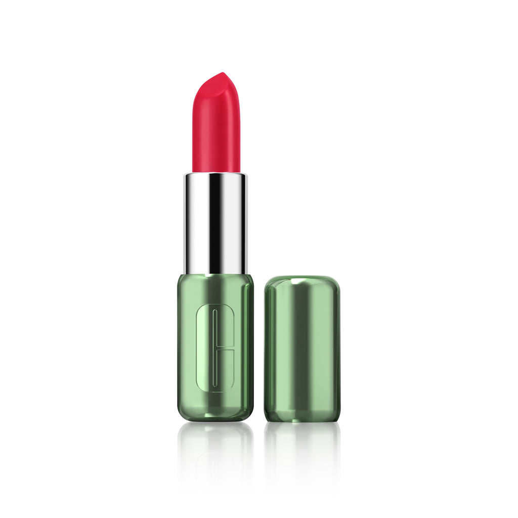 Clinique Pop Longwear Peony Pop Lipstick | Long Lasting Satin, Matte + Shine - Damaged Box