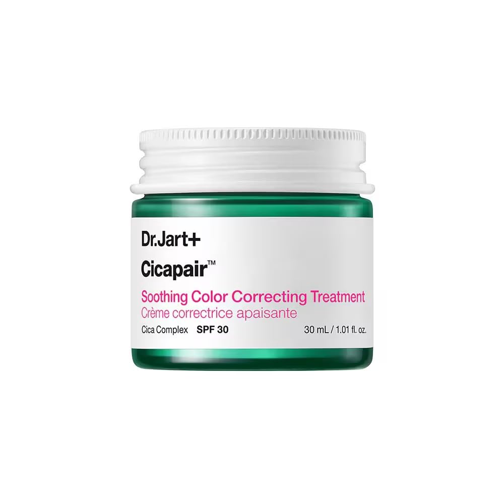 Dr.Jart+ Cicapair Soothing Colour Correcting Treatment SPF 30 with Centella Asiatica Extracts | cc cream | Rosacea Treatment | Korean Skin Care, 55 ml - New - BBE 02/2028