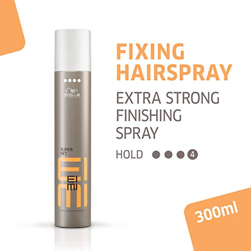 Wella Professionals EIMI Super Set Extra Strong Hold Hairspray, Provides UV, Humidity and Heat Protection, Hold Level 4, 300ml - New