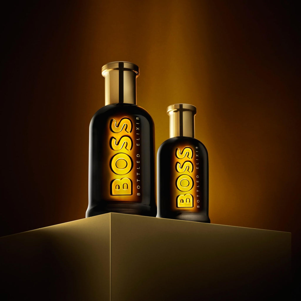 BOSS Bottled Elixir - Parfum Intense for Him - Woody Fragrance with Notes of Incense, Vetiver and Cedarwood - High Longevity - 50ml - New