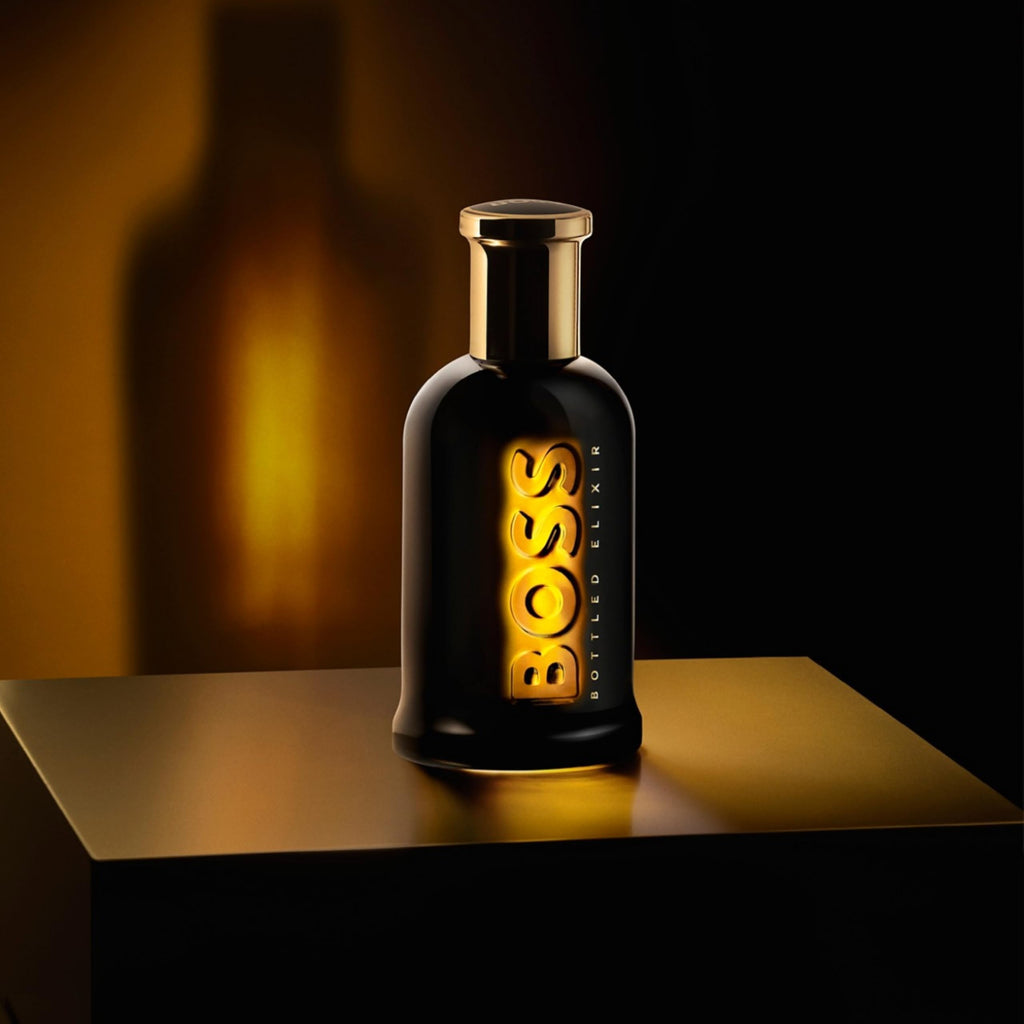 BOSS Bottled Elixir - Parfum Intense for Him - Woody Fragrance with Notes of Incense, Vetiver and Cedarwood - High Longevity - 50ml - New