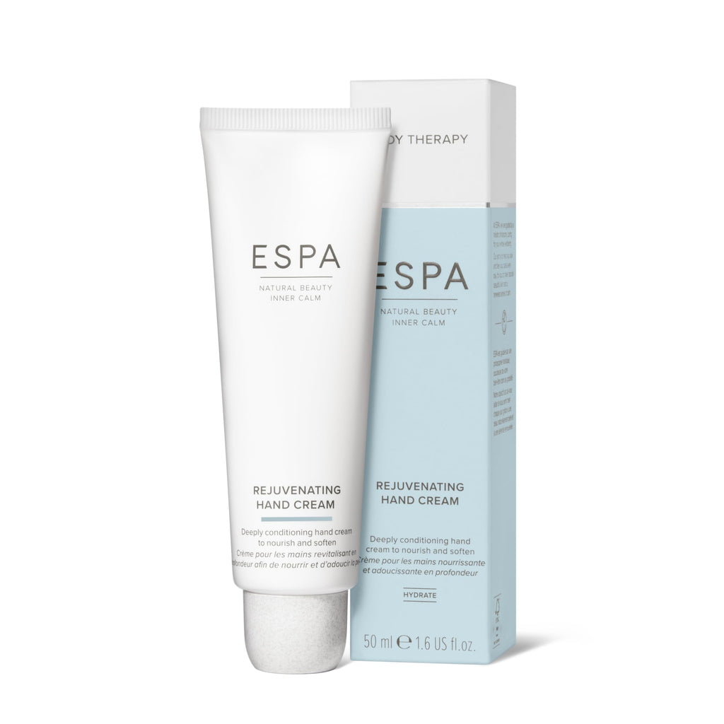 ESPA Rejuvenating Hand Cream 50ml | Deeply Hydrating Moisturiser | Nourishes, Softens & Protects Hands & Nails | Shea Butter, Rosehip & Botanical Extracts for Smooth, Revitalised Skin - Damaged Box