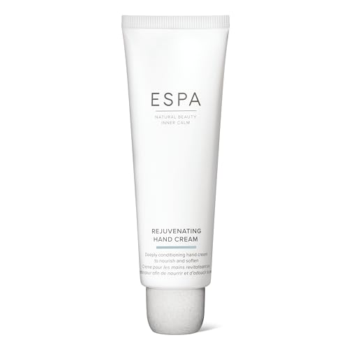ESPA Rejuvenating Hand Cream 50ml | Deeply Hydrating Moisturiser | Nourishes, Softens & Protects Hands & Nails | Shea Butter, Rosehip & Botanical Extracts for Smooth, Revitalised Skin - Damaged Box