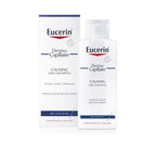 Eucerin DermoCapillaire Calming Urea Shampoo 250ml, Psoriasis and Dermatitis Shampoo for Dry, Itchy Scalp, Fragrance-Free, Moisturising with Urea, Lactate, Paraben- and Silicon-Free - Damaged Box