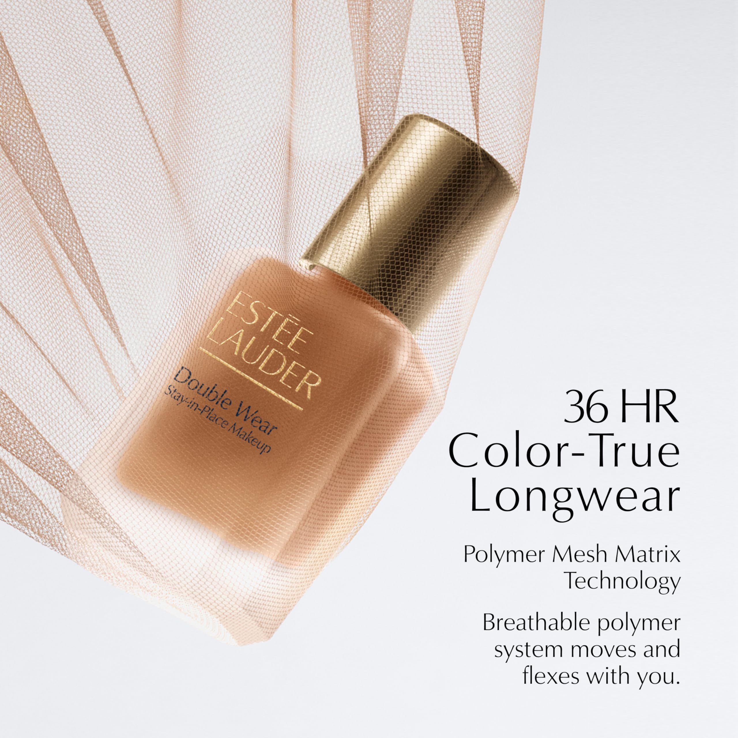 Est'ee Lauder Double New and 1W2 Sand Improved Wear Stay-in-Place Makeup | 36-Hour Long-Wear Matte Foundation, 30 ml