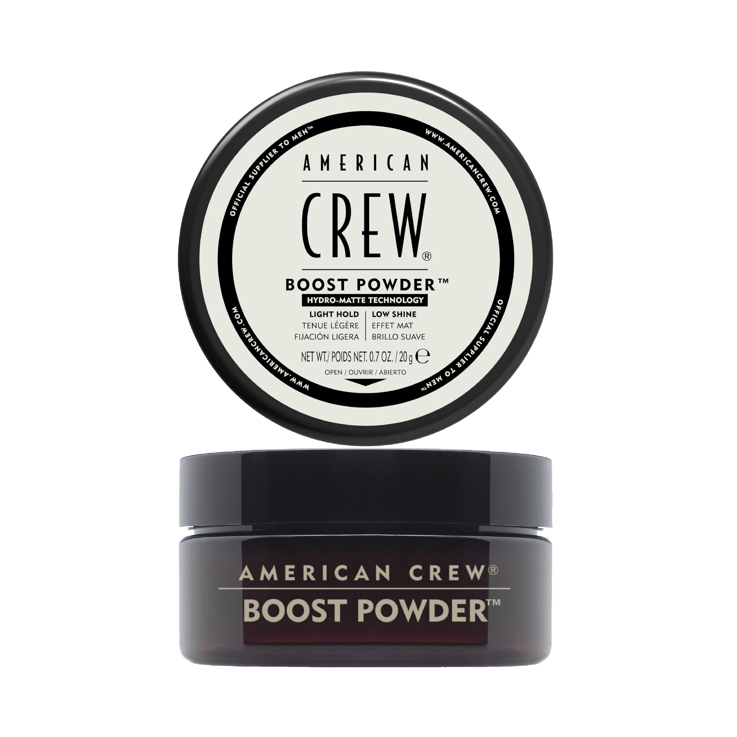 American Crew Volume Boost Hair Powder, Adds Thickness & Lift, Matte Finish, Paraben Free & Water Soluble - 20g - Damaged Box