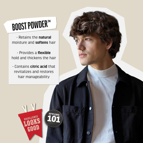 American Crew Volume Boost Hair Powder, Adds Thickness & Lift, Matte Finish, Paraben Free & Water Soluble - 20g - Damaged Box