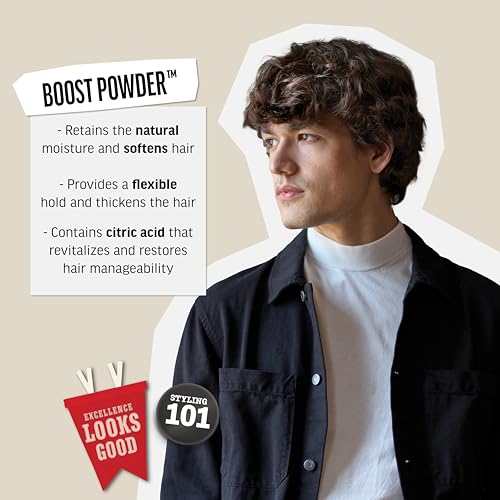 American Crew Volume Boost Hair Powder, Adds Thickness & Lift, Matte Finish, Paraben Free & Water Soluble - 20g - Damaged Box