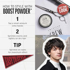 American Crew Volume Boost Hair Powder, Adds Thickness & Lift, Matte Finish, Paraben Free & Water Soluble - 20g - Damaged Box