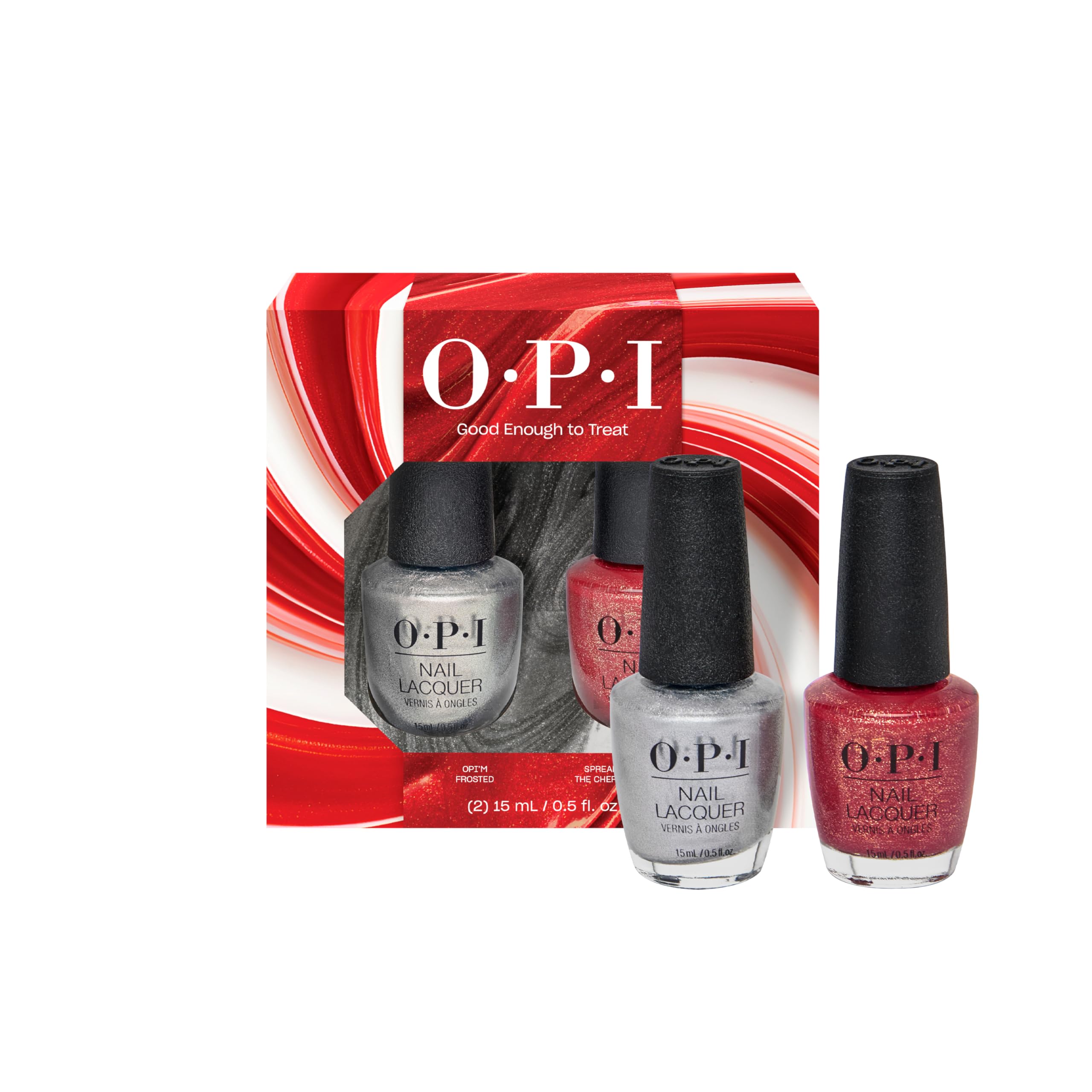 OPI Nail Lacquer Good Enough to Treat Mini Advent Calender - Smudge Resistant & Long-Lasting Nail Polish - with OPI Pro-Wide Brush (12x3.75ml) - Damaged Box