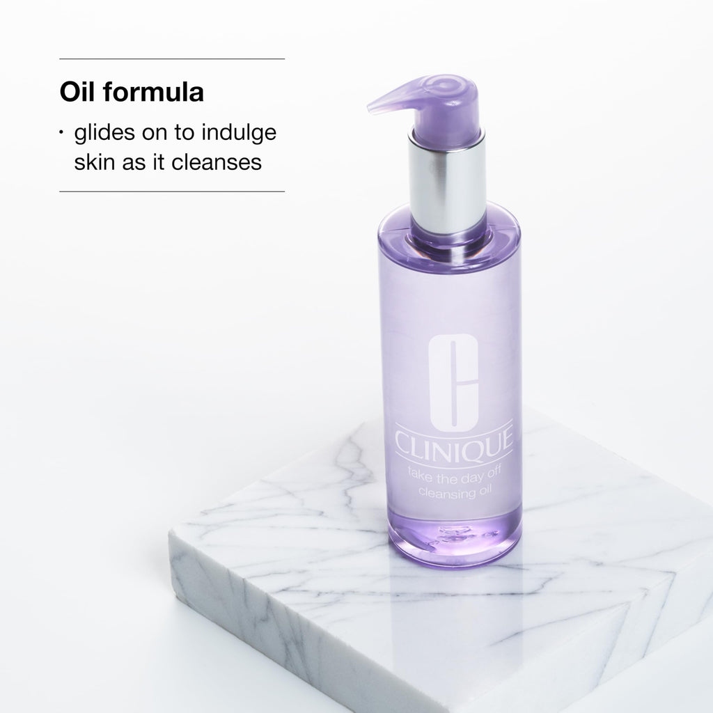 Clinique Take The Day Off Cleansing Oil Makeup Remover For All Skin Types | Dissolves Makeup + Sunscreen, 200 ml. - Damaged Box