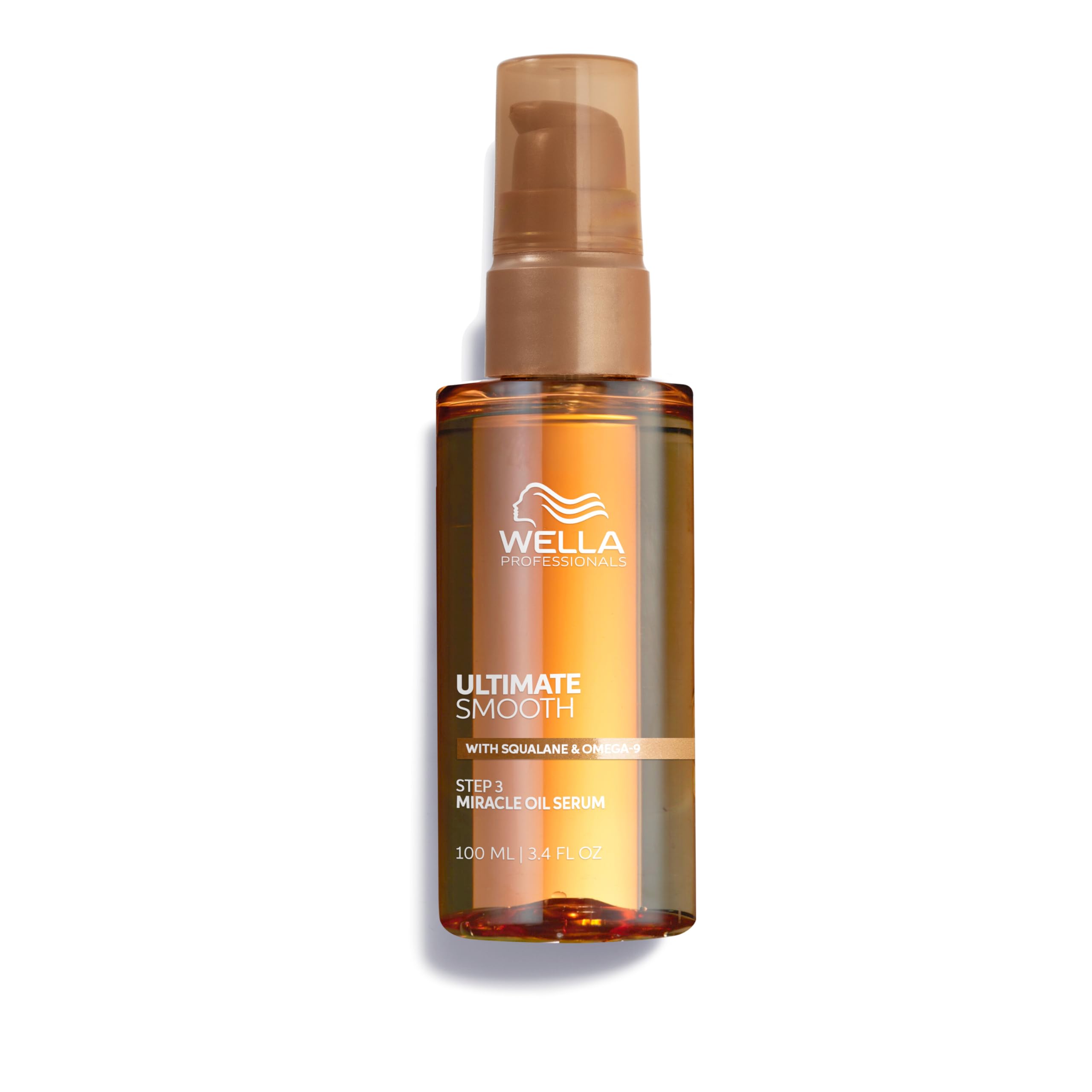Wella Professionals ULTIMATE SMOOTH Miracle Oil Serum - Hair Oil With Squalane & Omega 9 - For Dry, Dull & Frizzy Hair (100ml) - Damaged Box