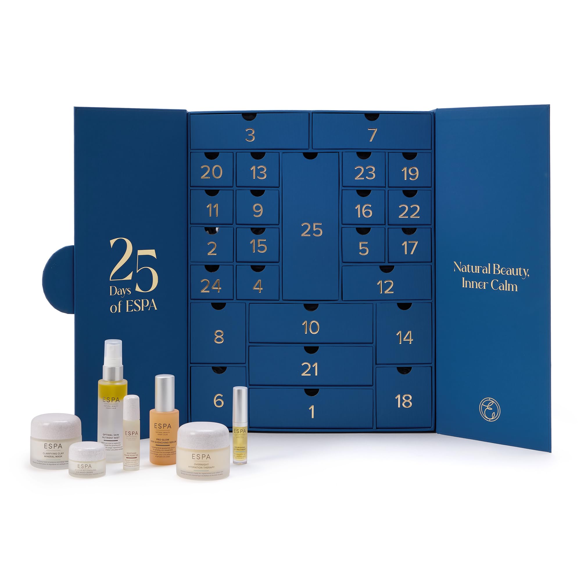 ESPA 25-Piece Luxury Spa Beauty Advent Calendar | Skincare, Oils, Bath & Body, Haircare & Candle - New