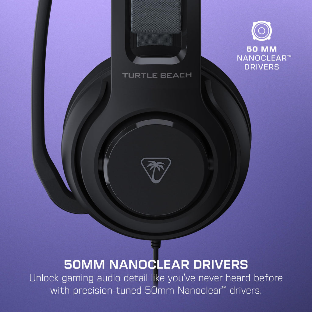 Turtle Beach Atlas 200 Wired PC Gaming Headset for PC, Gaming Consoles and Mobile Devices with 3.5mm Connection - New