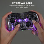 Turtle Beach Afterglow Clear Wireless RGB Gaming Controller. Officially licensed for Nintendo Switch 2 - Damaged Box