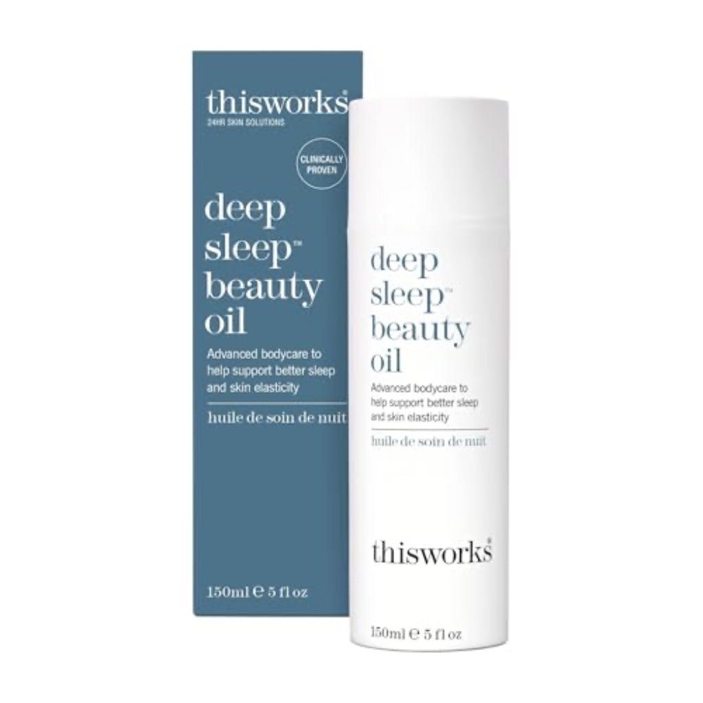 This Works Deep Sleep Beauty Oil 150ml, Hydrating and Moisturising Face and Body Oil with Lavender, Camomile & Vetivert - New