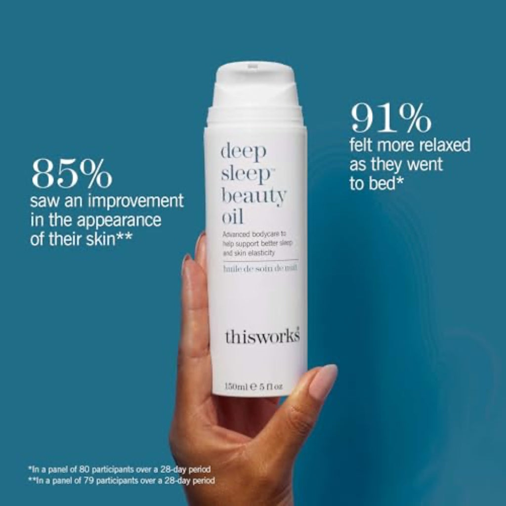 This Works Deep Sleep Beauty Oil 150ml, Hydrating and Moisturising Face and Body Oil with Lavender, Camomile & Vetivert - New