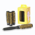 Olivia Garden Multibrush Curlers Kit - Size 25-4 Barrels of the Same Size & 1 Handle - Leave-In Barrels perfect for Curls and Volume - Damaged Box