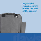 Days Scooter Crutch Bag - Waterproof Storage with Stick Pockets, Black Mobility Aid Accessory - New