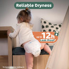 Naty FreeMovers Nappy Pants Size 4 (8-15 kg) - 108 Count Eco-Friendly Baby Diapers - New
