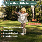 Naty FreeMovers Nappy Pants Size 4 (8-15 kg) - 108 Count Eco-Friendly Baby Diapers - New
