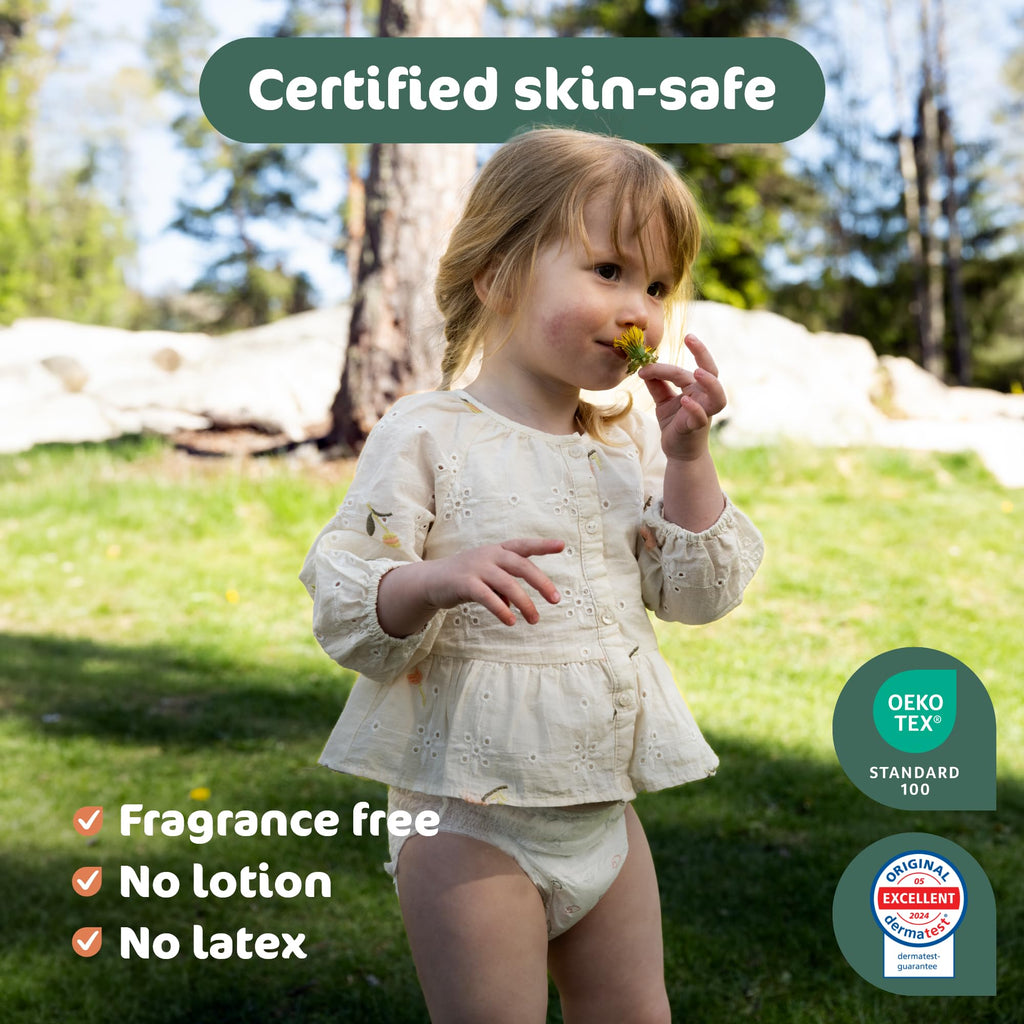 Naty FreeMovers Nappy Pants Size 4 (8-15 kg) - 108 Count Eco-Friendly Baby Diapers - New