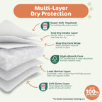 Naty FreeMovers Nappy Pants Size 4 (8-15 kg) - 108 Count Eco-Friendly Baby Diapers - New