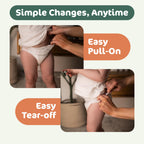 Naty FreeMovers Nappy Pants Size 4 (8-15 kg) - 108 Count Eco-Friendly Baby Diapers - New